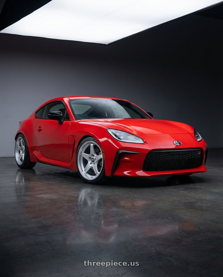 2024 Toyota GR86 with ESR Wheels APEX SERIES AP5 5x114.3 18x10.5 +22 Hyper Silver wheels