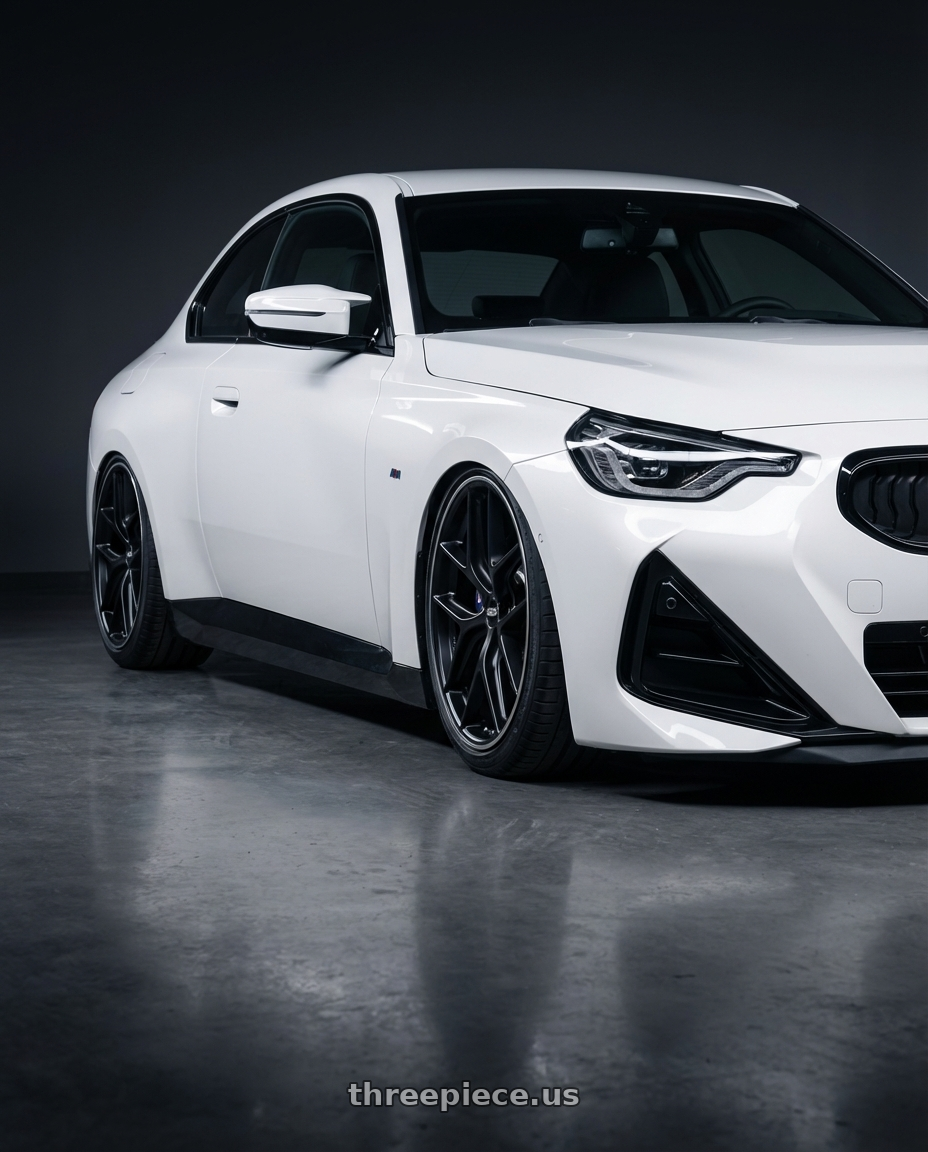 2024 BMW 2 Series G42 with BBS CC-R 5x112 19x9.5+42 Satin Black wheels