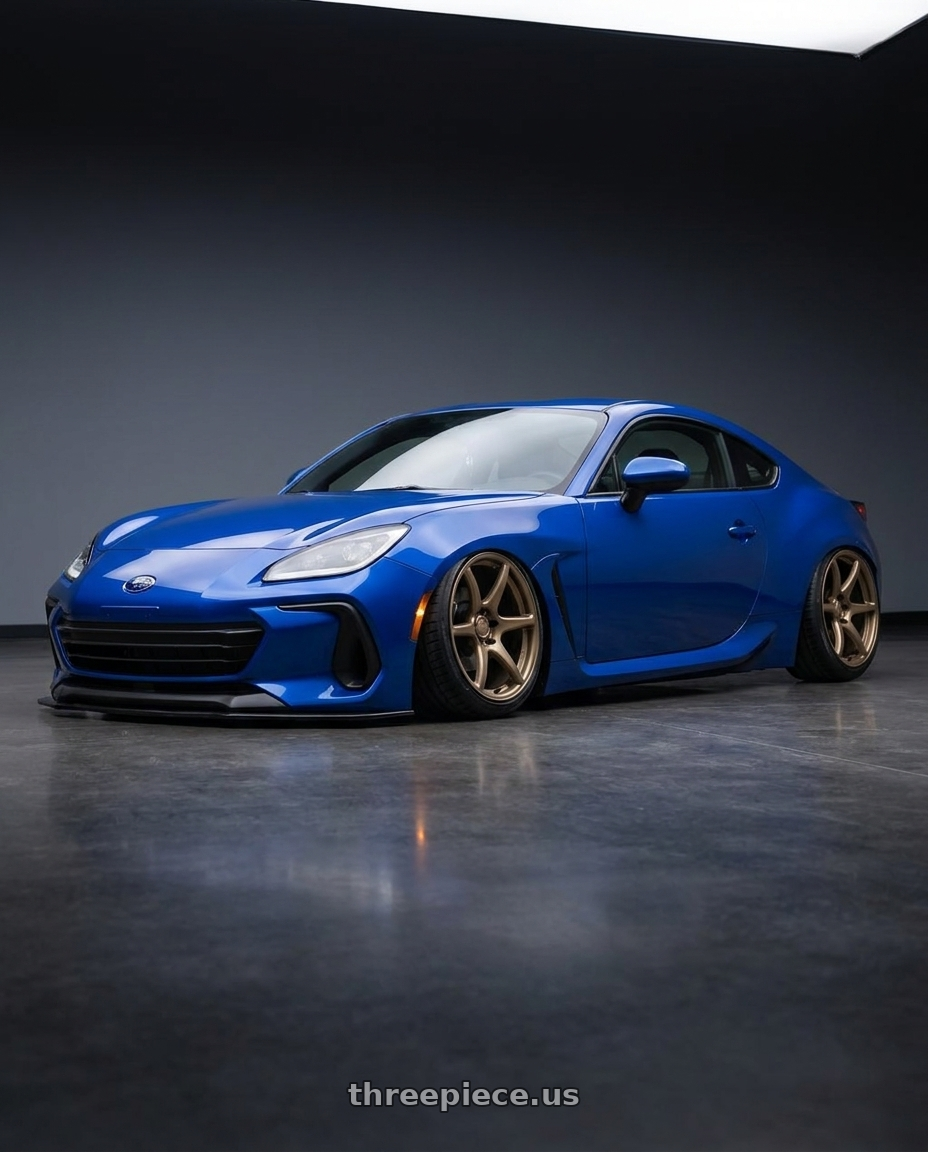 2024 Subaru BRZ with Kansei K11B Tandem 5x114.3 18x8.5 35 Bronze wheels
