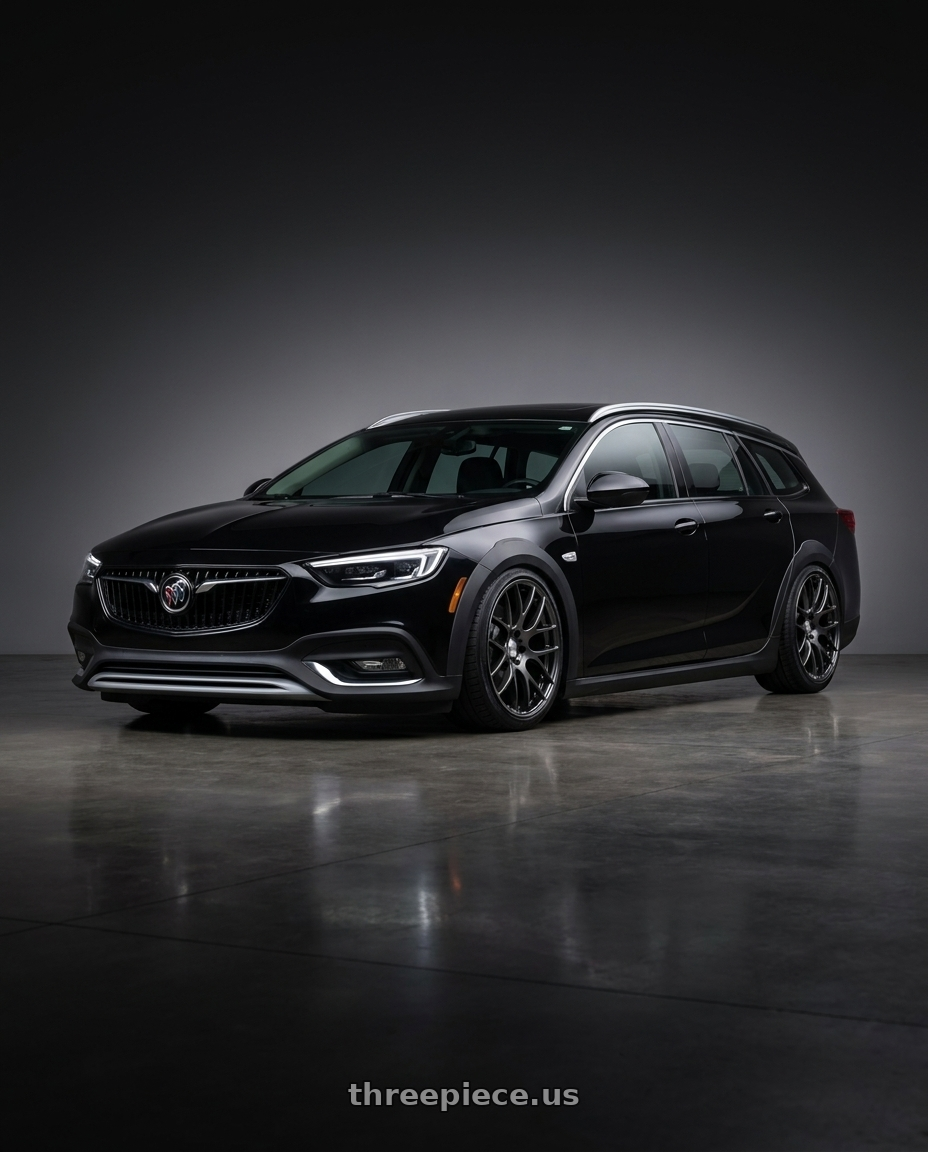 2019 Buick regal TourX with Work Emotion m8r 5x115 18x8.5 +38 Glim Black wheels