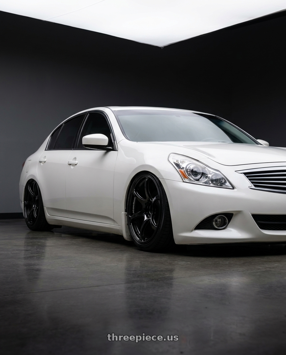 2012 Infiniti G37 with Advan RGIII 5x114.3 19x9.0+35 Gloss Black wheels