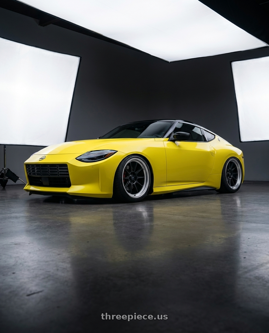 2024 Nissan Z with Konig Countergram 5x114.3 19x11+18 Matte Black / Matte Machined Lip wheels