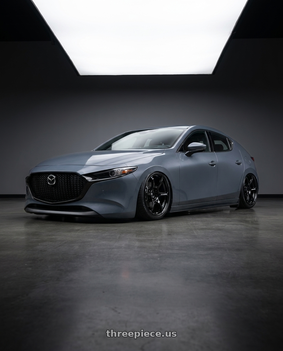 2023 Mazda Mazda3 Turbo with Advan RGIII 5x114.3 18x10.5+25 Gloss Black wheels