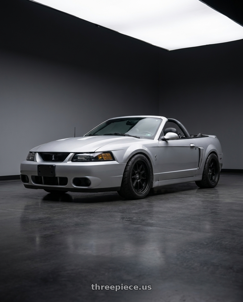 2004 ford mustang  with ESR Wheels CS SERIES CS12 5x114.3 18x9.5 +22 Matte Black wheels