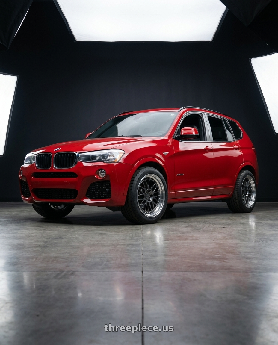 2017 x3 Msport with Aodhan AH02 5x120 18x9.5+35 Hyper Black w/ Machined Lip wheels