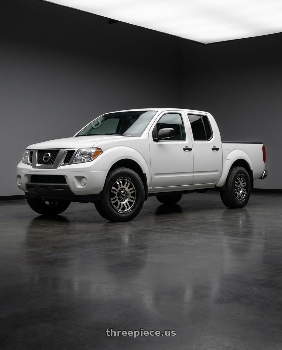 2021 Nissan Frontier SV with Vision Off-Road 409 Inferno 6x114.3 17x8.5+0 Gloss Black Machined Face wheels