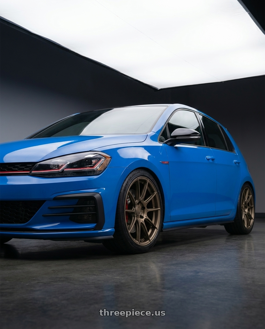 2021 volkswagon gti se with Aodhan AH-X 5x112 18x8.5+35 Matte Bronze wheels