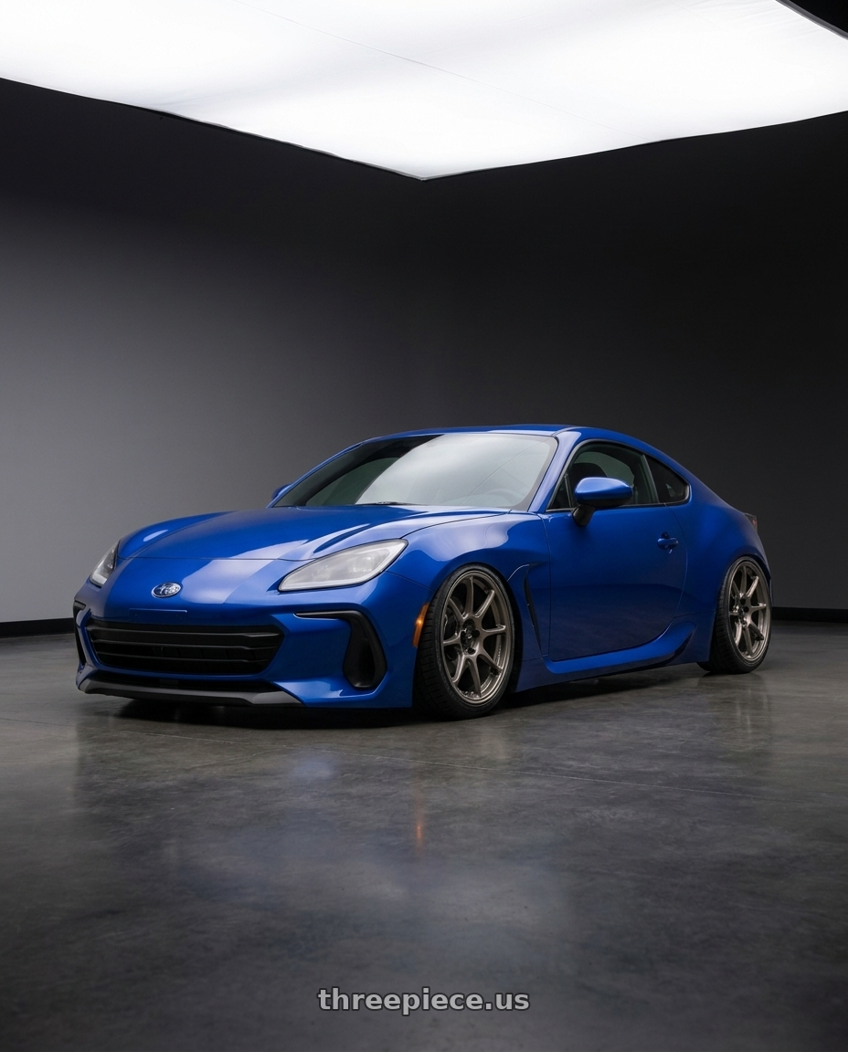 2025 Subaru brz with Konig Ultragram 5x100 18x8.5+38 Carbon Bronze Metallic Knurled Bead wheels