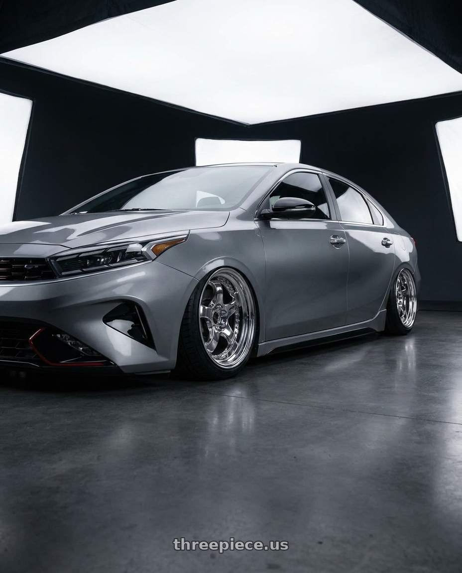 2022 kia forte gt with Work Meister S1 3P wheels