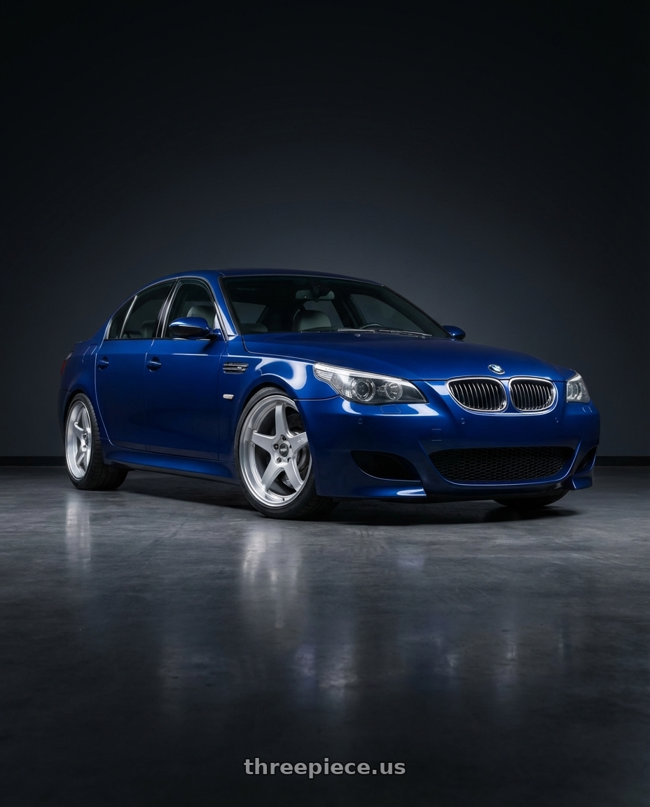 2010 BMW M5 E60 with ESR Wheels APEX SERIES AP5 5x120 19x9.5 +22 Hyper Silver wheels