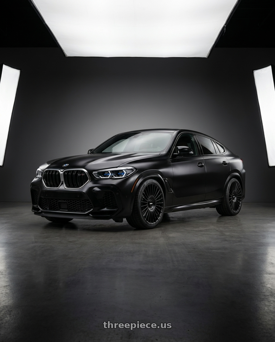 2021 x6 m with Rotiform RC202 GRZ 5X112/5X120 22x10 +35 MATTE BLACK wheels