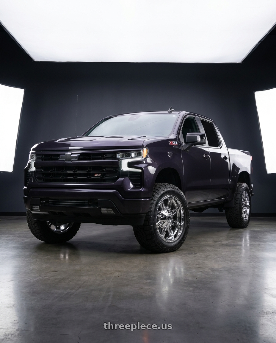 2023 Chevrolet Silverado 1500 with Fuel 1PC D530 HOSTAGE 6X135/6X139.7 20X9 -12 CHROME PLATED wheels
