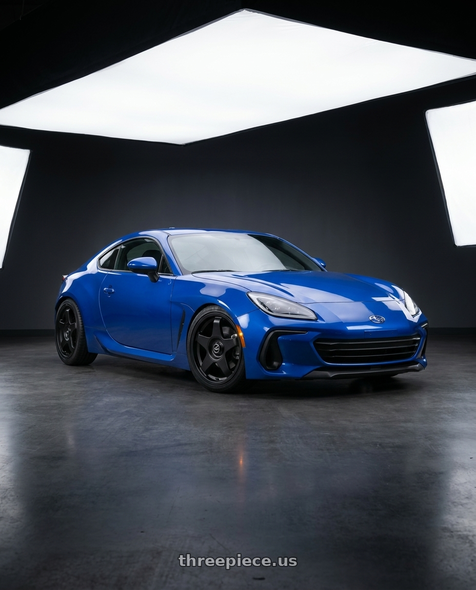 2024 Subaru BRZ with fifteen52 CHICANE 5x114.3 / 5x100 18x8.5 +35 ASPHALT BLACK (SATIN BLACK) wheels