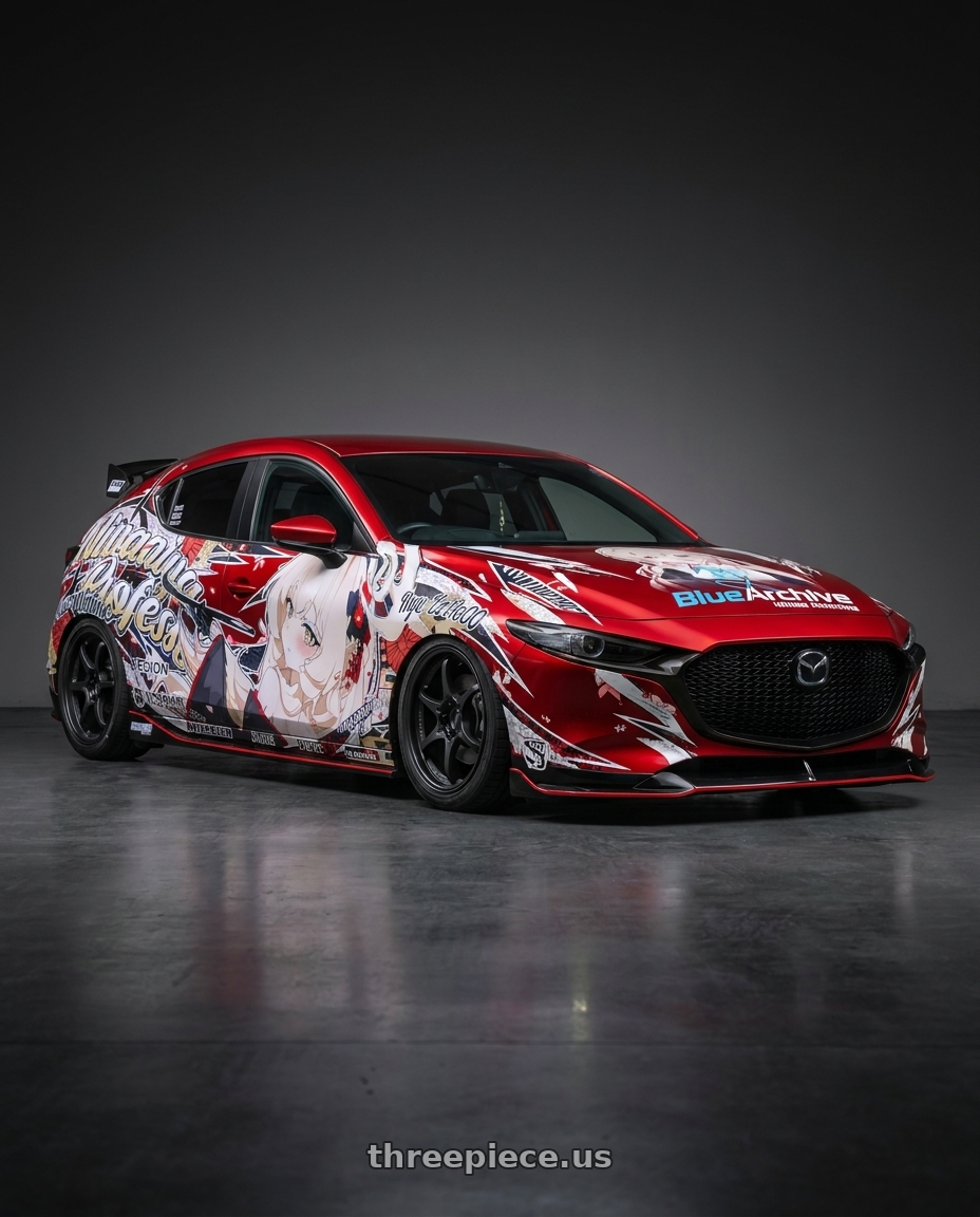 2026 mazda 3 with Volk Racing CE28 Club Racer 5x114.3 16x7+42 wheels