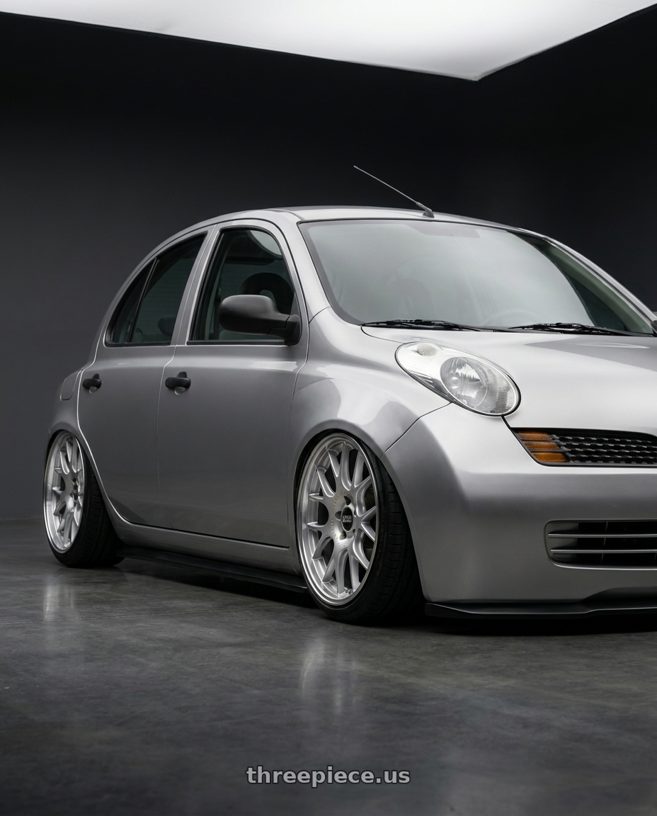 2007 Nissan march with BBS CH-R 5x120 20x9 +24 Brilliant Silver Polished Rim Protector wheels