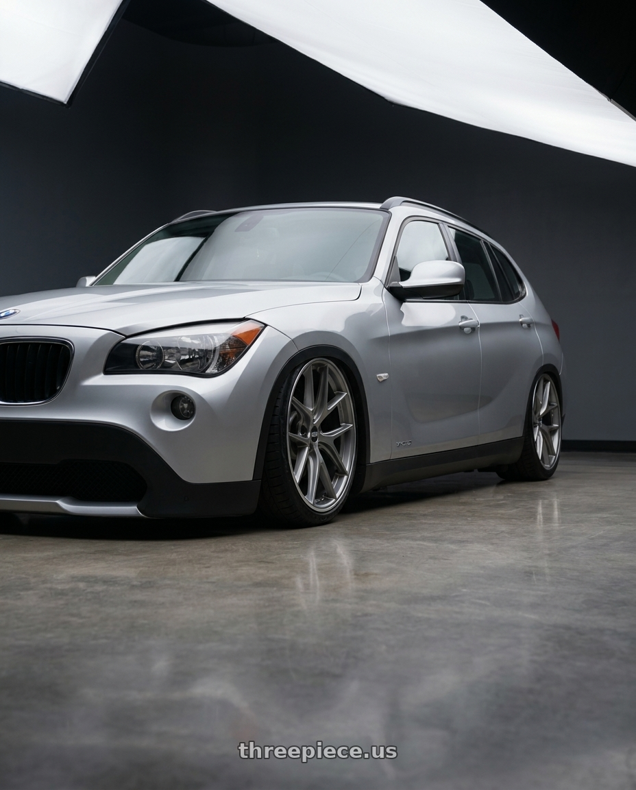 2011 Bmw x1 with BBS CI-R 5x112 20x8 +26 Platinum Silver Polished Rim Protector wheels
