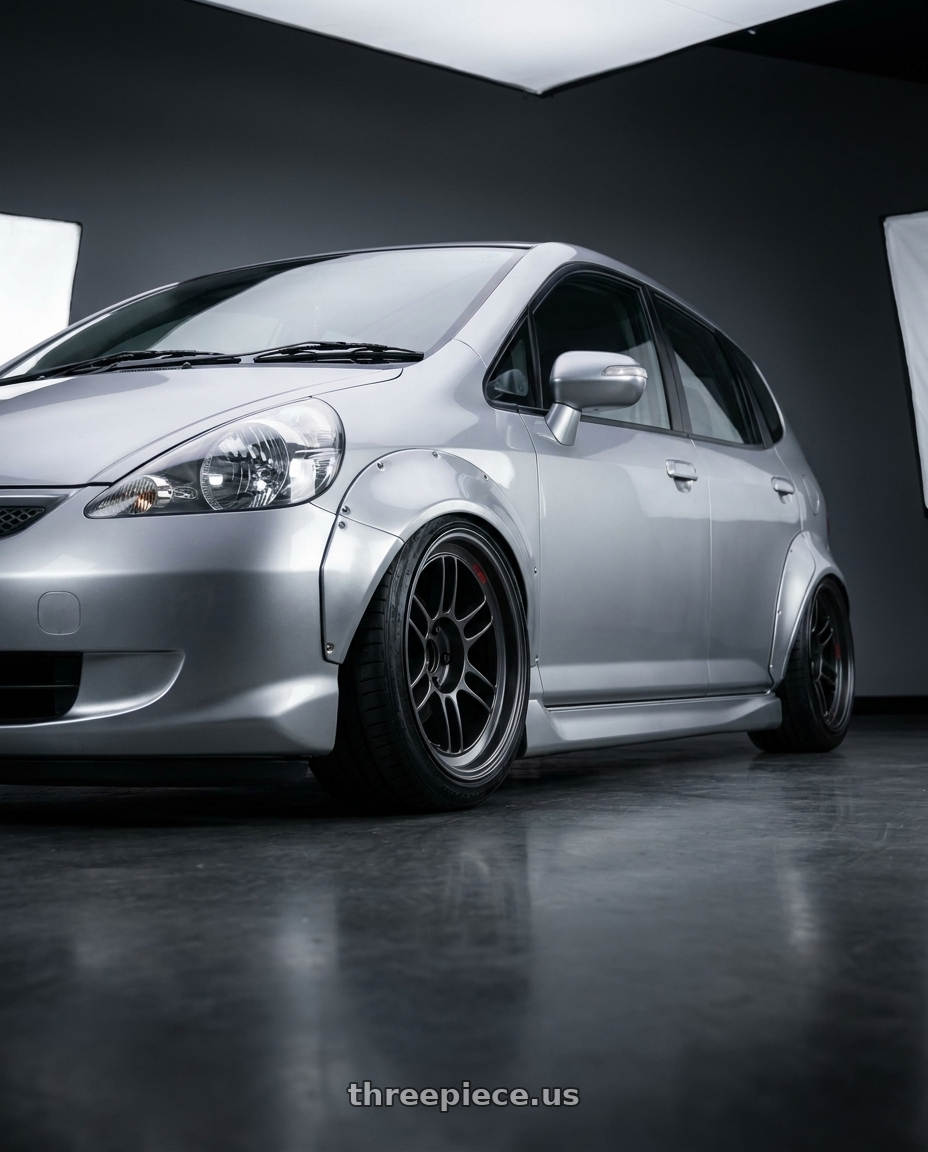 2007 Honda jazz vtis with Enkei RPF1RS 5x114.3 18x9.5+12 Matte Gunmetal wheels
