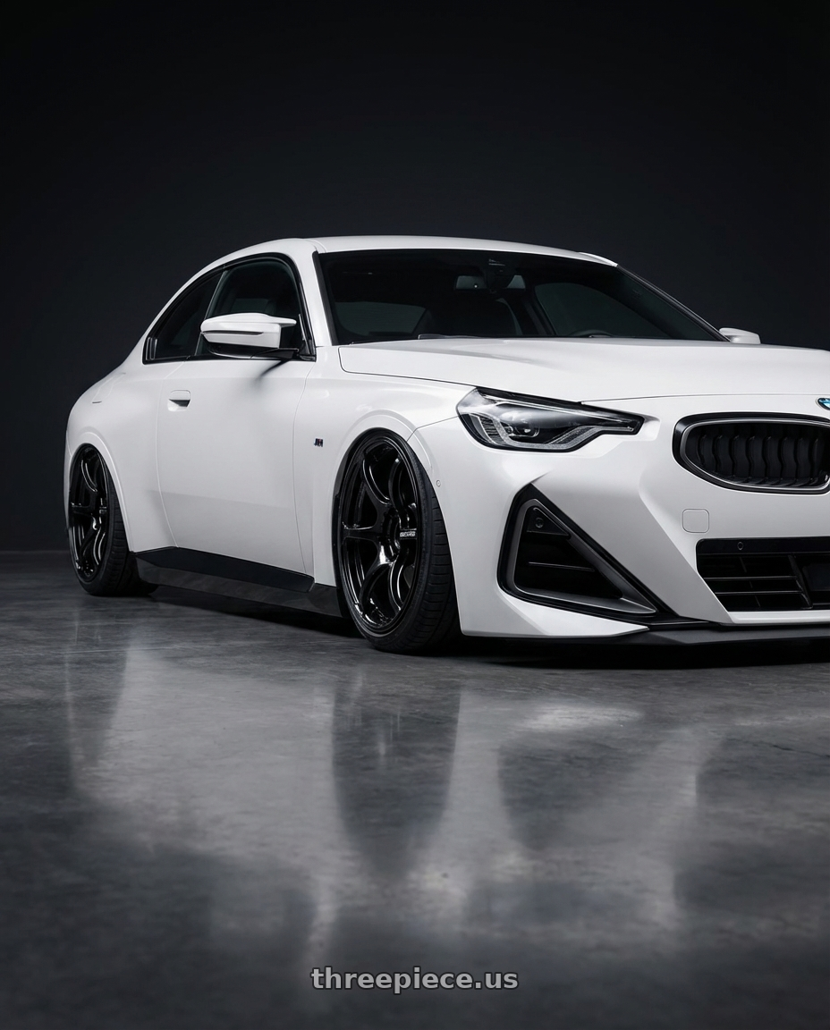 2024 BMW 2 Series G42 with Advan RGIII 5x112 19x8.5+45 Gloss Black wheels