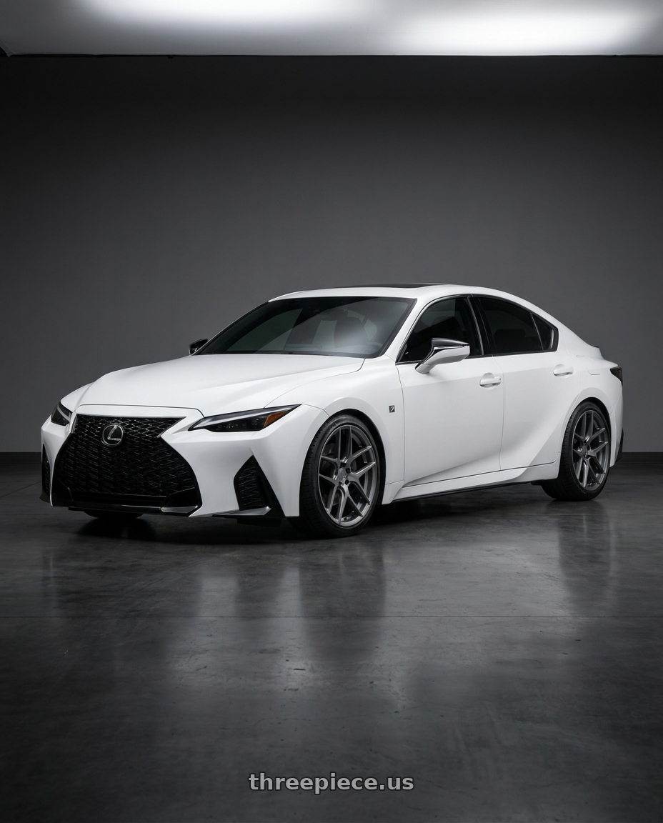 2024 Lexus IS 350 with Aodhan AFF2 5x114.3 19x8.5+35 Matte Gray wheels