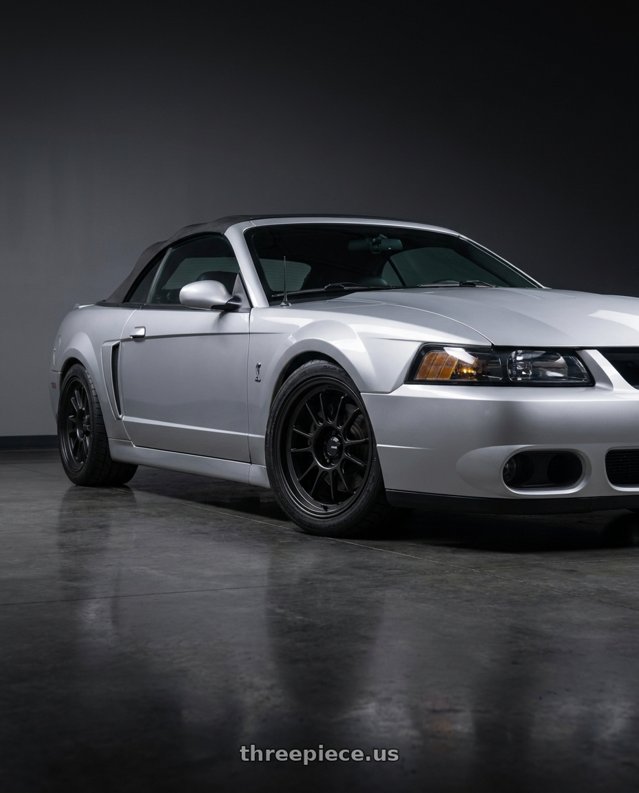 2004 ford mustang  with Konig Hypergram 5x114.3 18x9.5+25 Matte Black wheels