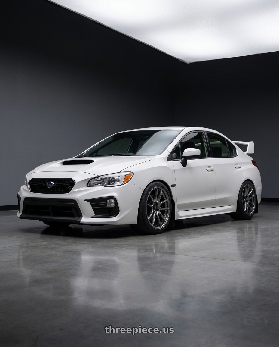 2021 Subaru wrx with WORK Emotion CR Shigoku 5x114.3 18x9.5 +38 Glow Gunmetal GGM wheels