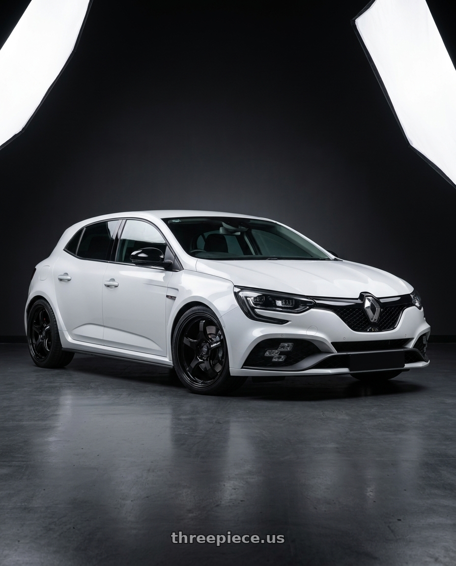 2019 Renault Megane Rs 280 with WedsSport RN-05M 5x114.3 18x8.5+38 Gloss Black wheels