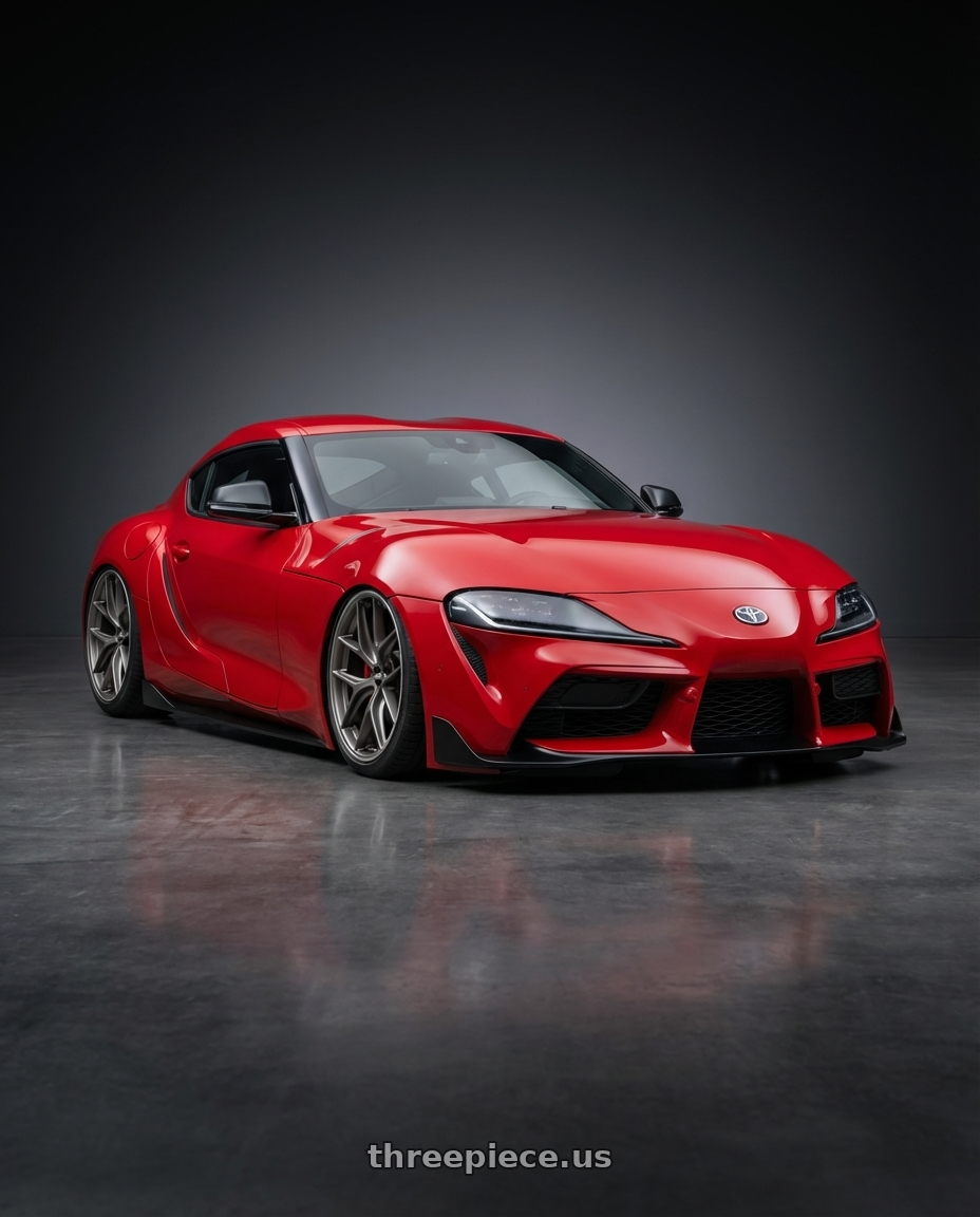 2023 Toyota GR Supra with BBS CC-R 5x112 19x8.5+40 Satin Platinum wheels