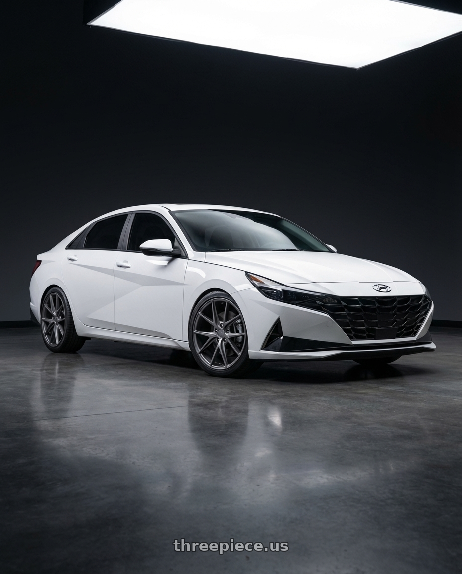 2024 Hyundai Elantra N with Niche 1PC M116 MISANO 5X114.3 19X8.5 +45 MATTE GUN METAL wheels