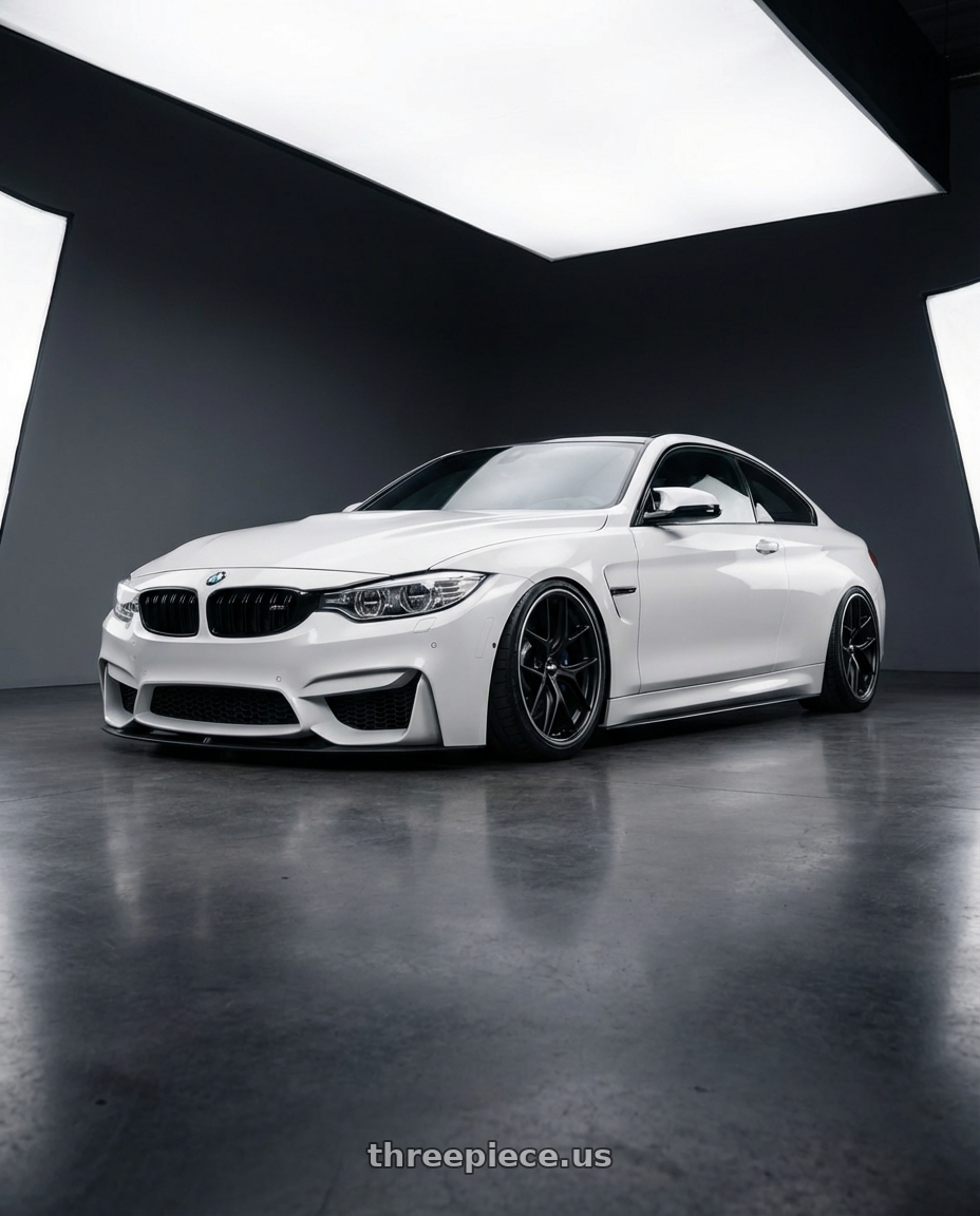 2018 BMW M4 F82 with BBS CC-R 5x120 19x10.0+38 Satin Black wheels