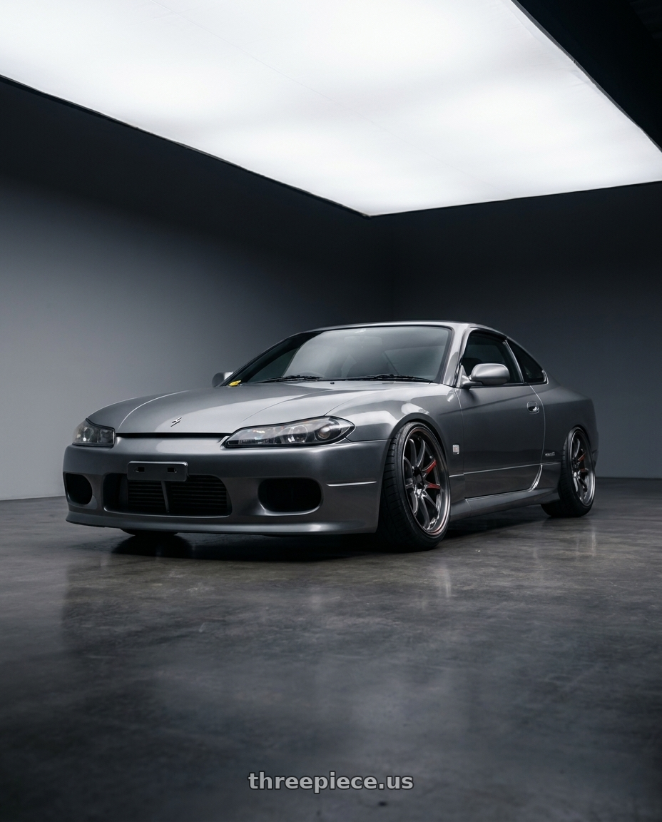 2002 Nissan S15 with Volk Racing CE28SL 5x114.3 18x9.5+35 wheels