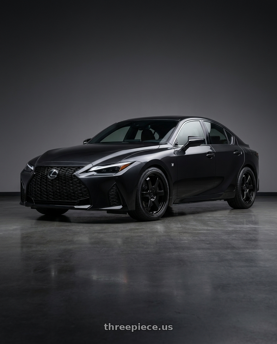 2023 is 350 f sport with KATANA RACING KR08 5x114.3 18x8 +40 Glossy Black wheels