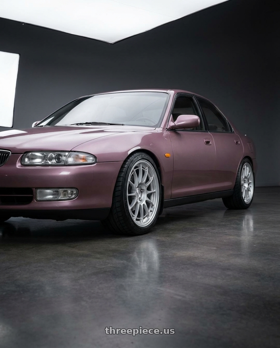 1990 eunos 500 with Enkei NT03+M 5x114.3 18x8.5+38 Silver wheels