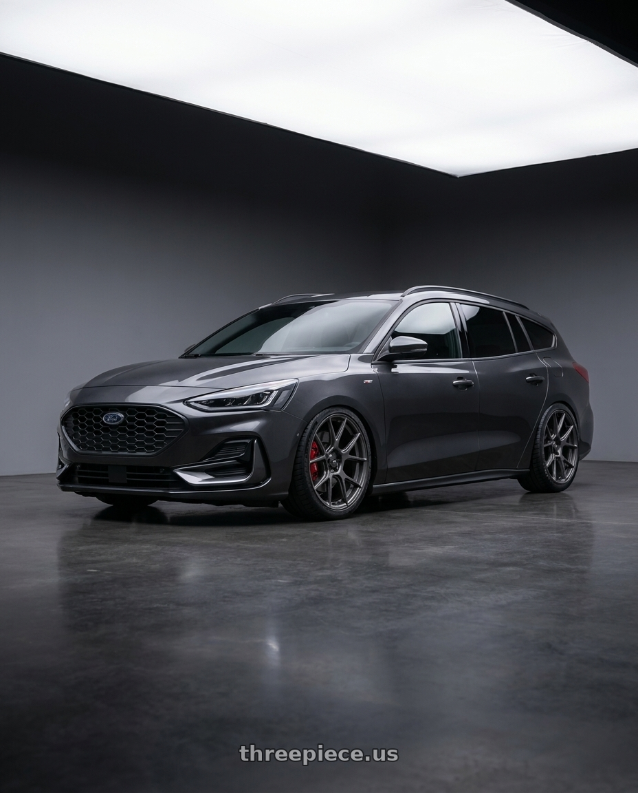 2025  Focus ST-Line wagon  with Konig Ampliform 5x120 20x8.5+45 Dark Metallic Graphite wheels