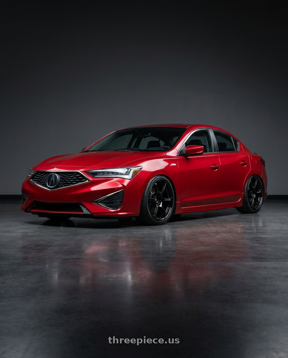 2012 Acura ILX with Advan RGIII 5x114.3 18x8.5+31 Gloss Black wheels