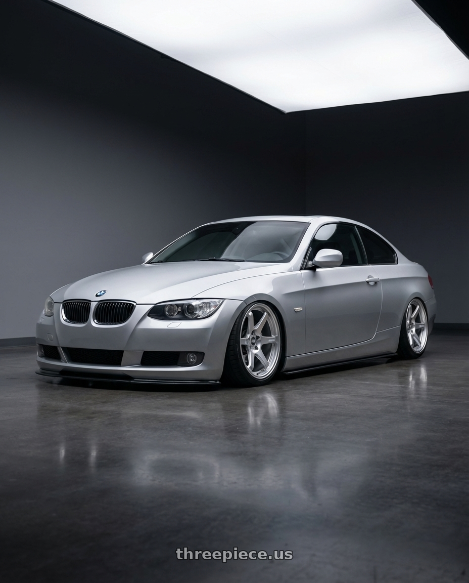 2012 BMW 3 Series E92 with ESR Wheels APEX SERIES AP6 5x120 19x9.5 +22 Hyper Silver wheels