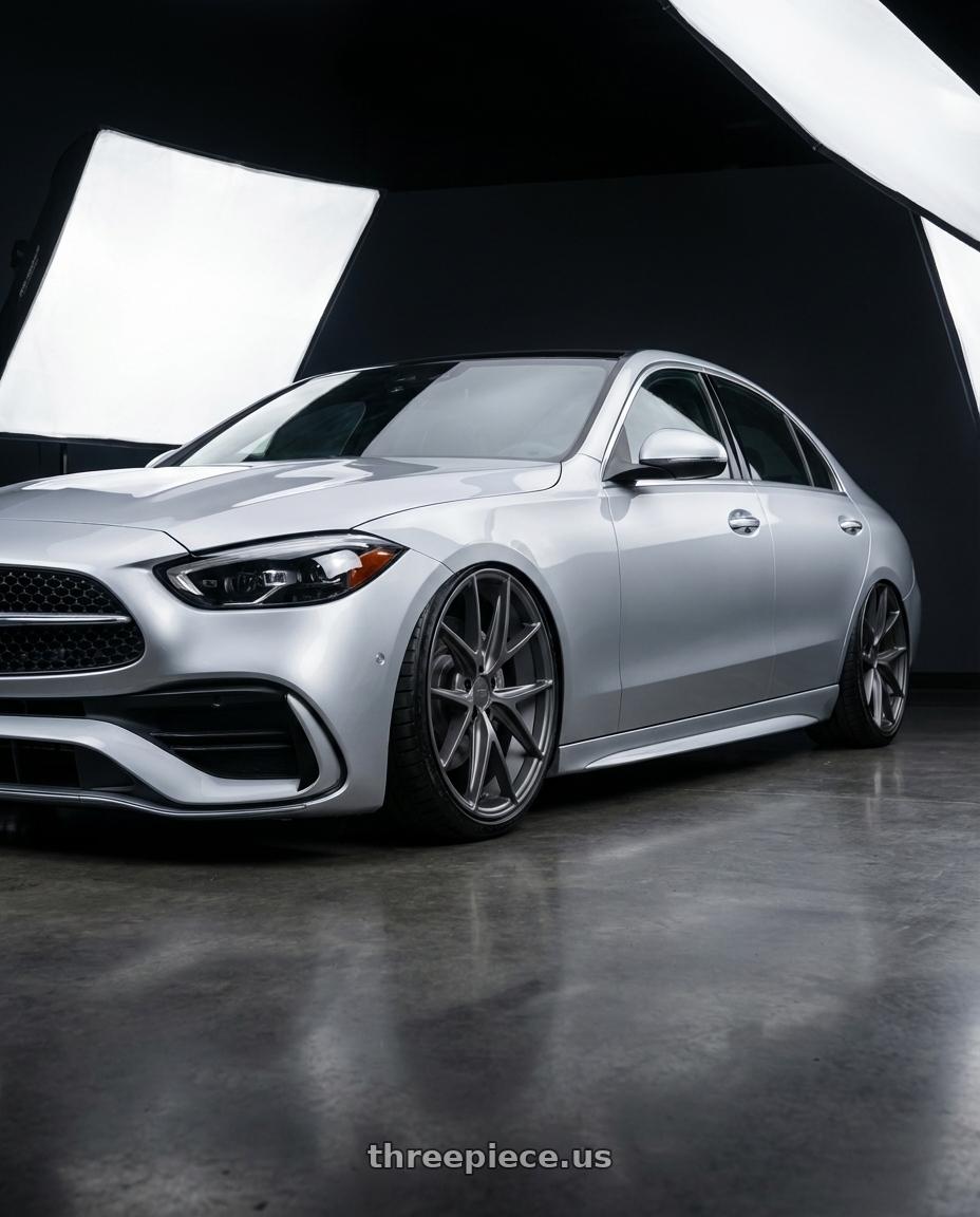 2022 Mercedes-Benz C-Class W206 with Niche 1PC M116 MISANO 5X112 19X9.5 +38 MATTE GUN METAL wheels