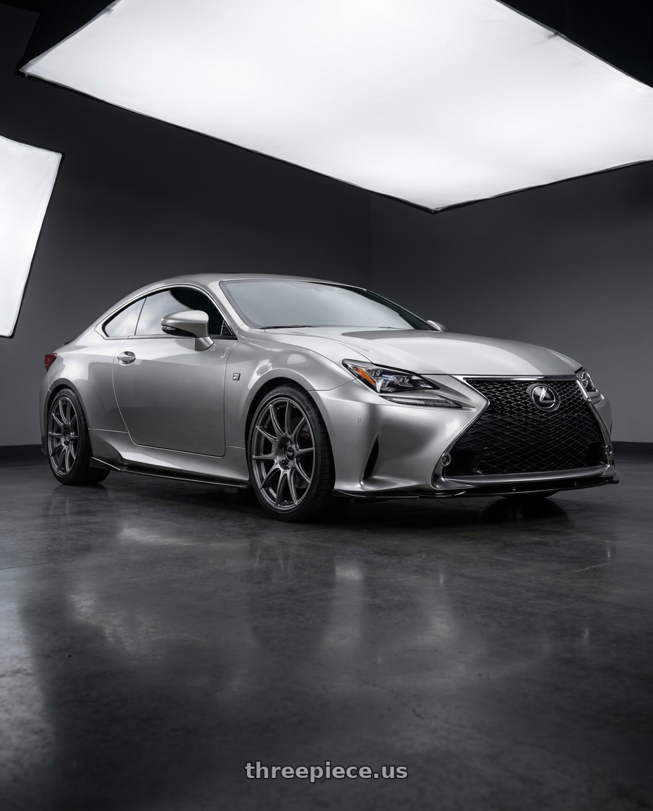 2016 Lexus RC 350 F Sport with Ssr Gtx01 5x114.3 19x9.5+35  DARK SILVER wheels