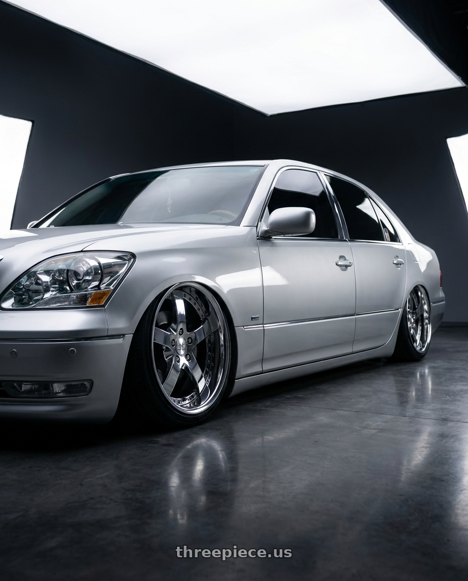 2004 lexus ls430 with Work Equip E05 5x114.3 20x9.5+35 r disk 3d Chrome wheels