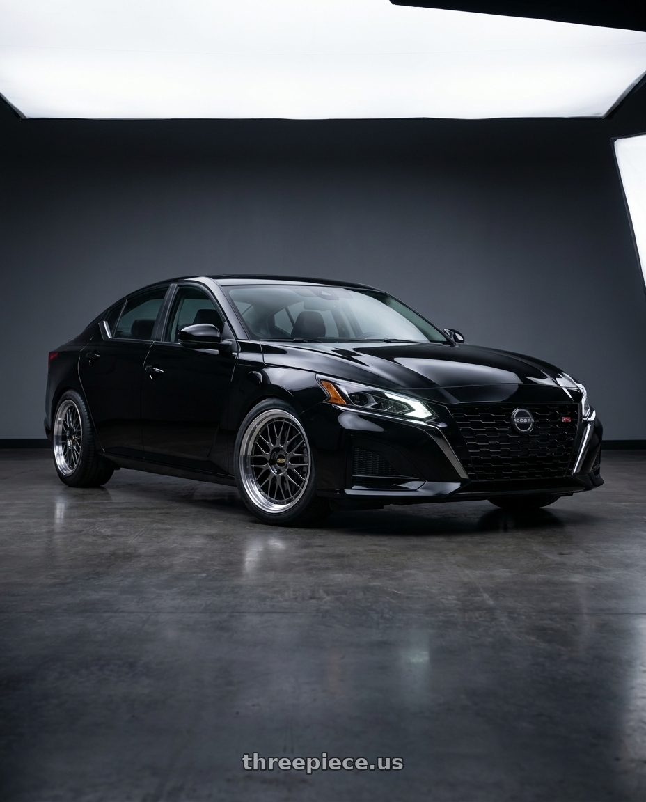 Nissan Altima 2024 with BBS LM 5x112 19x8.5+48 Diamond Black wheels