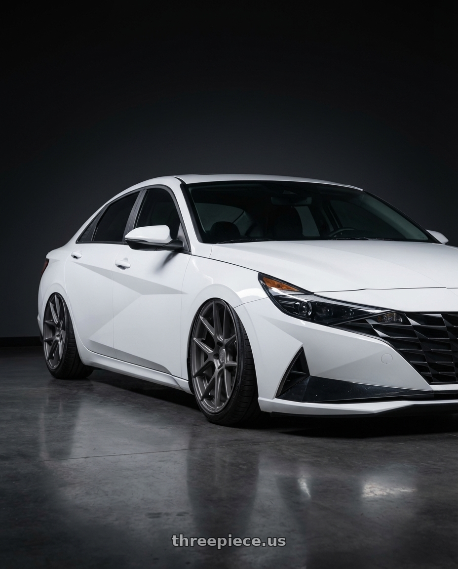 2024 Hyundai Elantra N with Avant Garde Wheels M510 5X114.3 19x9.5 +40 Dolphin Grey wheels