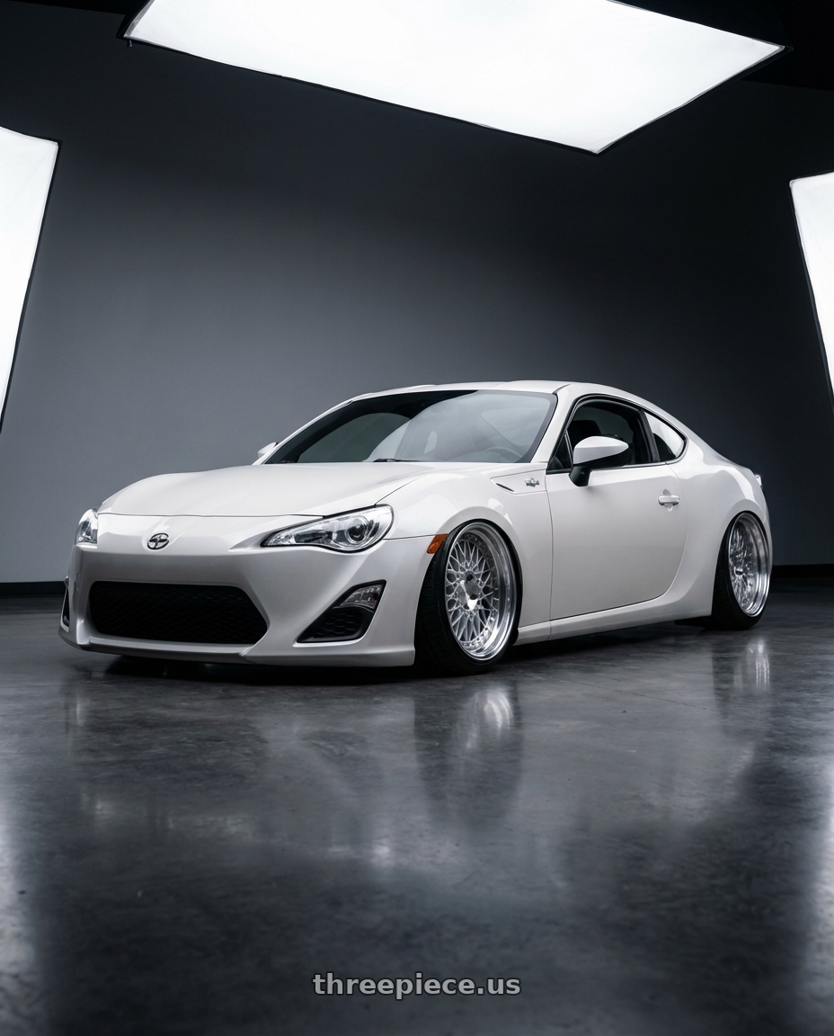 2016 Scion FR-S with Avant Garde Wheels M540 5X100 18x8 +30 Silver Machined wheels