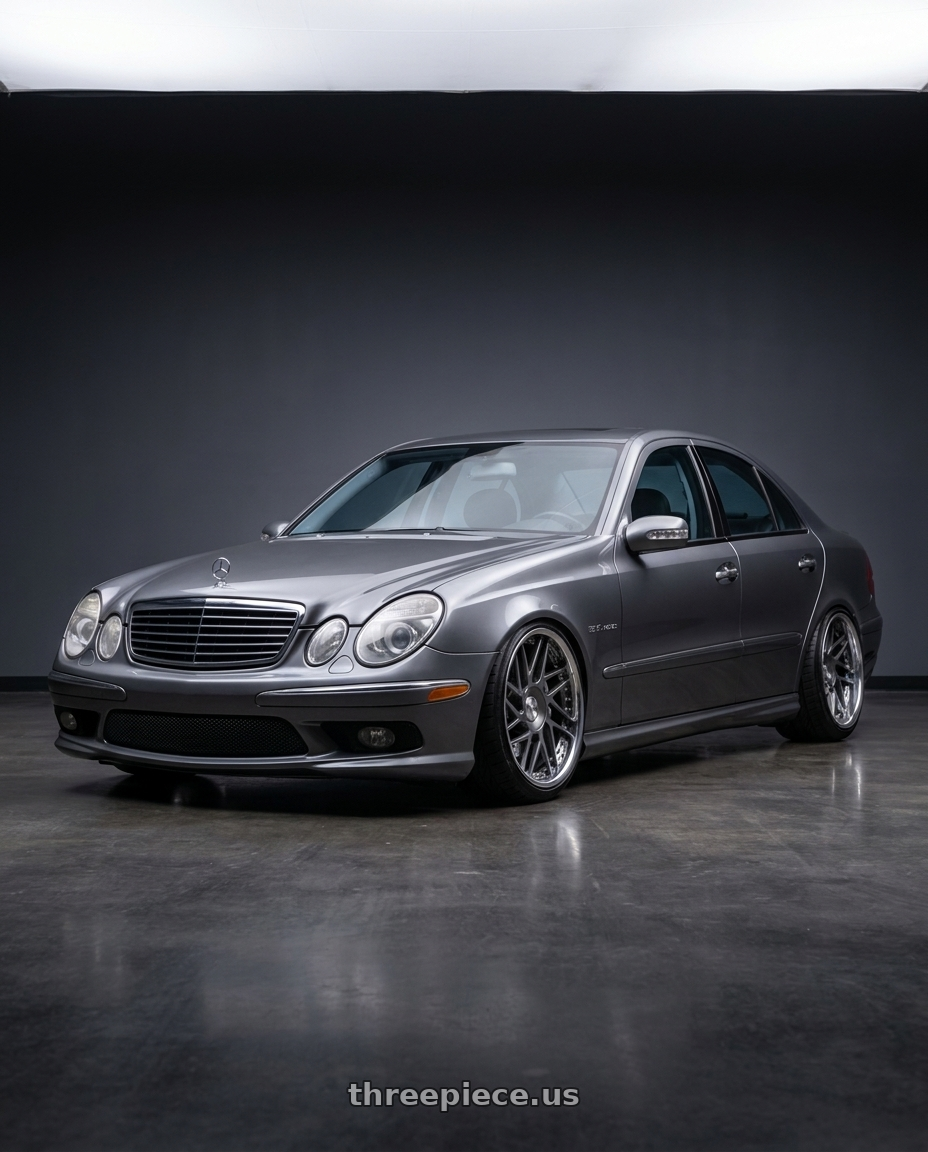 2006 Mercedes E55 AMG with Leon Hardiritt Geist 18x11.0-5 Hi Disk wheels