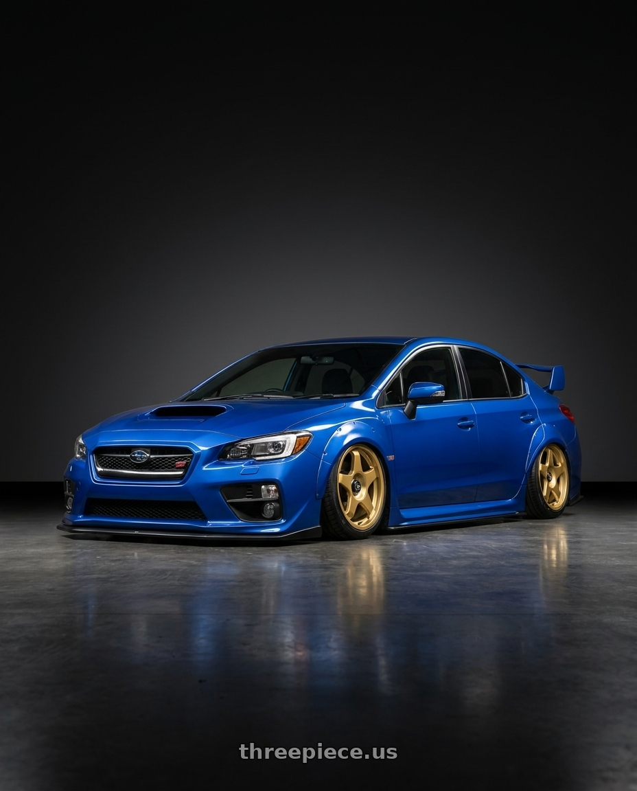 2018 Subaru WRX STI with fifteen52 CHICANE 5x114.3 / 5x100 18x8.5 +35 GOLD (GLOSS GOLD) wheels