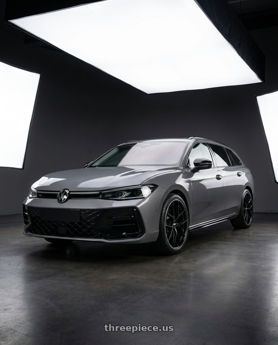 2025 Passat Variant with BBS CI-R 5x112 20x8.5 +42 Satin Black Polished Rim Protector wheels