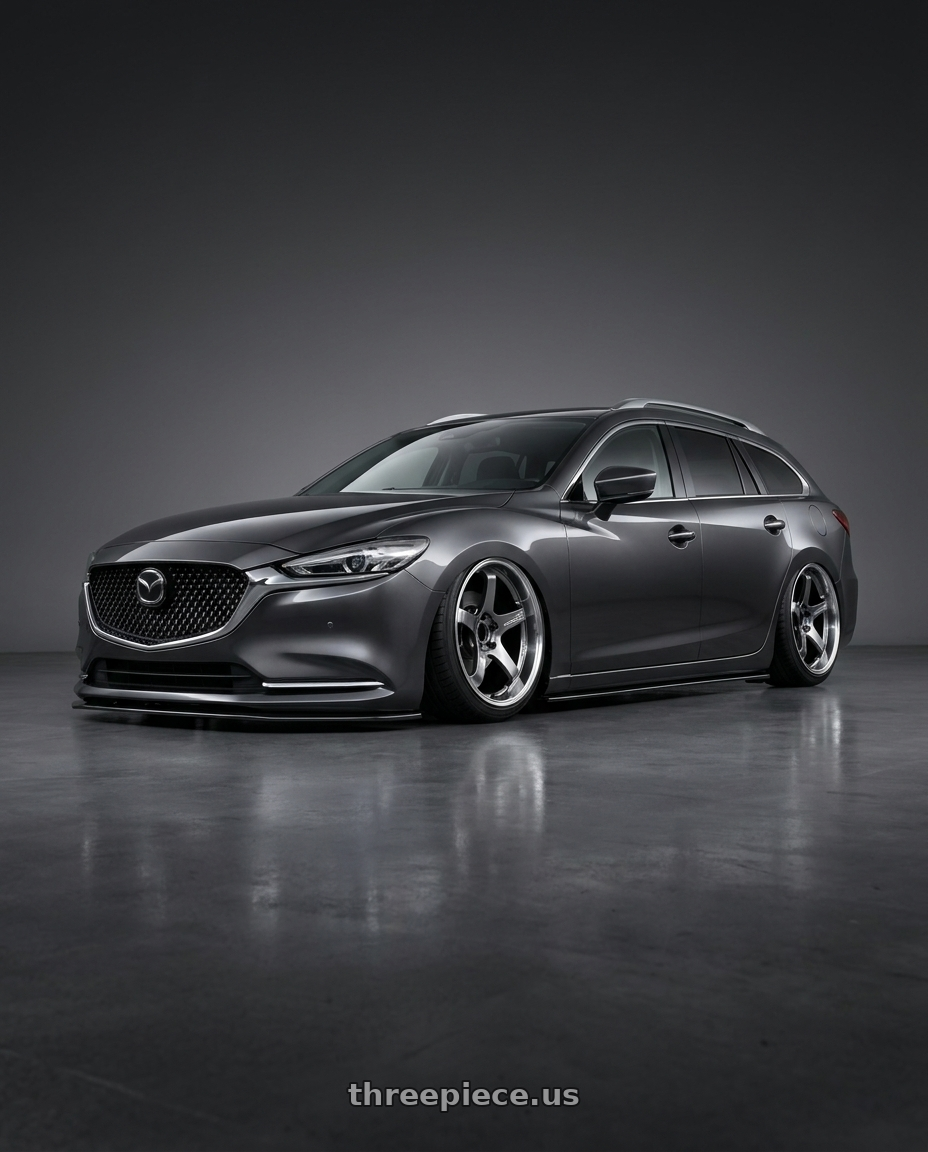 2023 Mazda 6 Wagon with Advan Racing GT PV 5x112 20x9.5 +29 MACHINING & HYPER PLATINUM BLACK wheels
