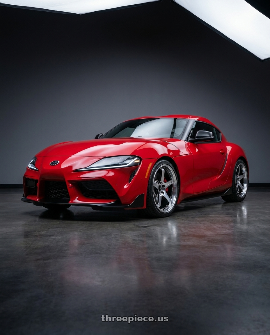 2020 Toyota Supra with Advan Racing GT BEYOND-R 5x114.3 18x9.5 +12 MACHINING & DIAMOND CUTTING wheels