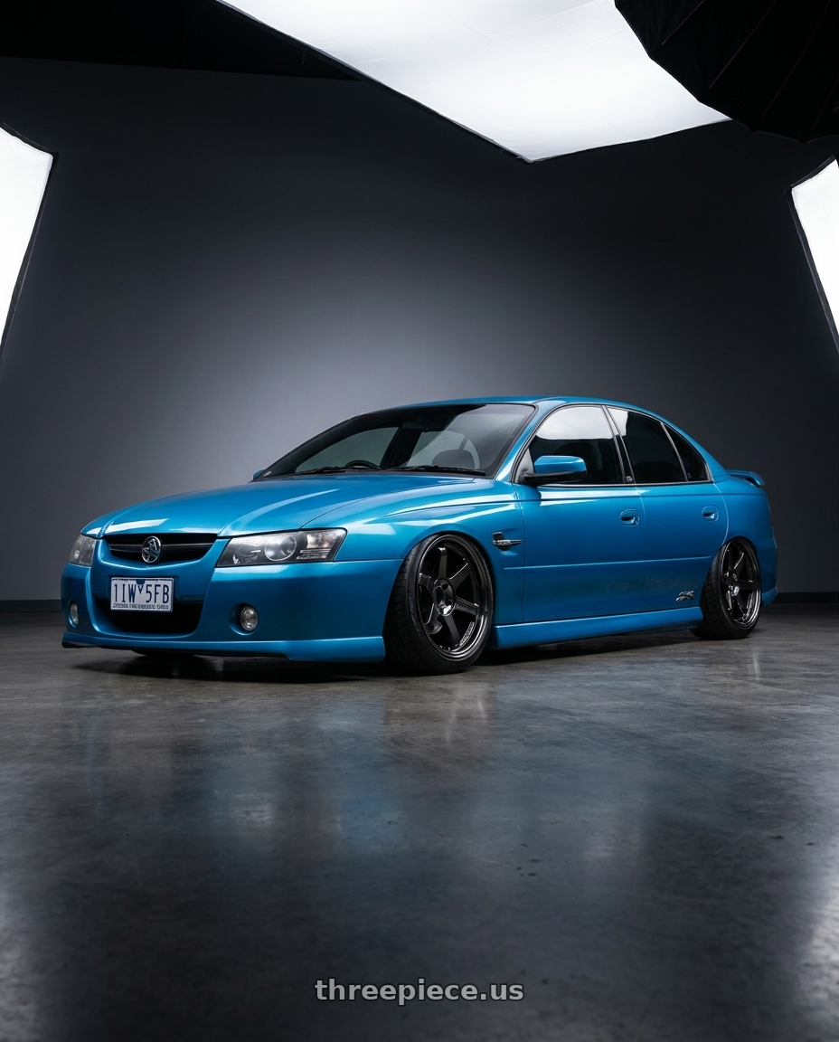 2006 Holden commodore with Volk Racing TE37SL 5x114.3 19x10.5+12 Pressed Double Black wheels