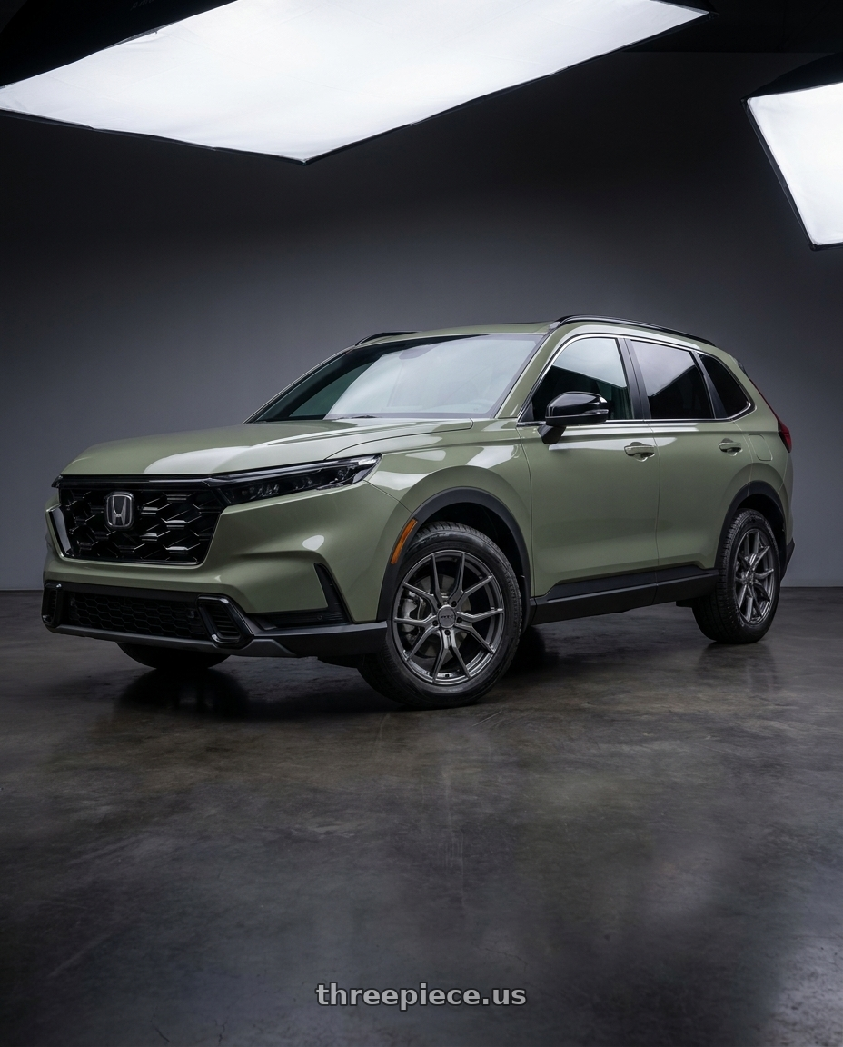 2026 Honda CR-V Hybrid Trailsport with RTX FF10 5x114.3 18x8 +42 Gunmetal wheels