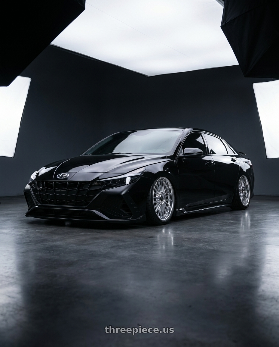 2023 Hyundai Elantra n with Work Emitz Chrome 5x114.3 19x8.5 +38 wheels