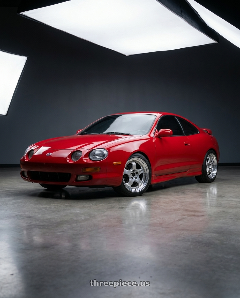 1994 Toyota Celica GT with Work Meister S1 3P 5x100 17x7.5+35 O Disk Silver wheels